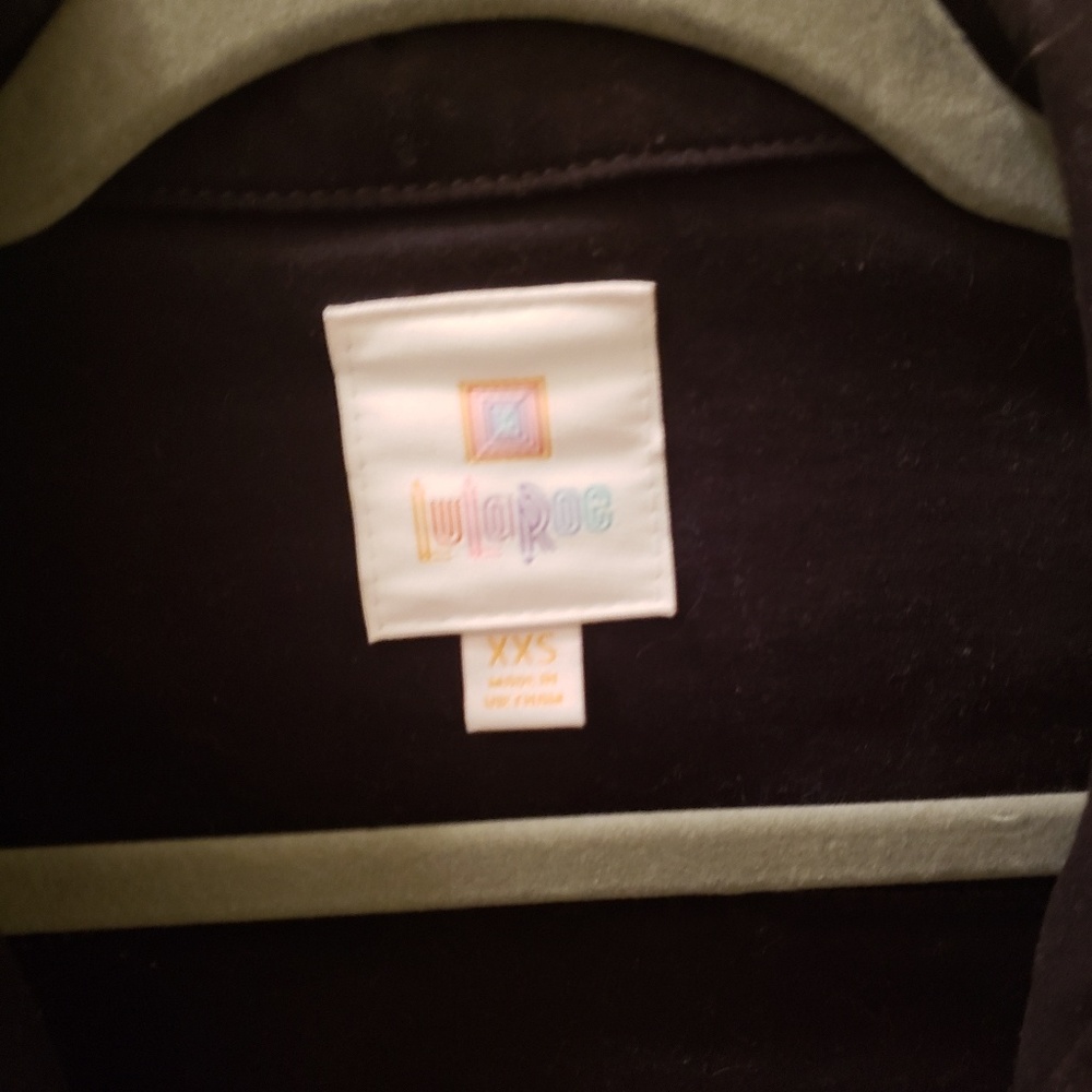 Lularoe Xxs Solid Black Kenny - image 2